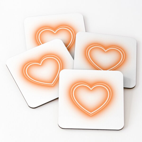 Item preview, Glowing Orange Heart designed and sold by CreativNode.