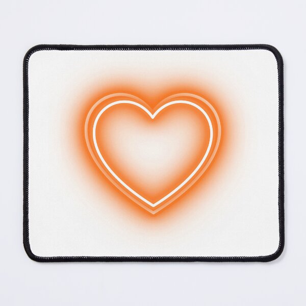 Item preview, Glowing Orange Heart designed and sold by CreativNode.