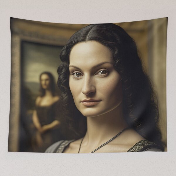 Item preview, Mona Lisa as a modern woman designed and sold by RK - Shop.