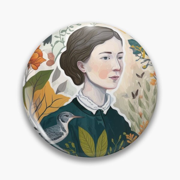 Item preview, Emily Dickinson fan made sticker designed and sold by VivaanArt.