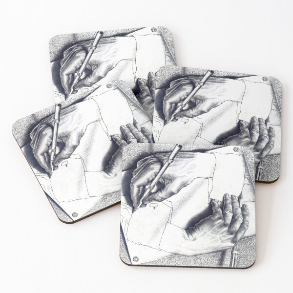 Item preview, Escher - drawing hands designed and sold by funnypixels.