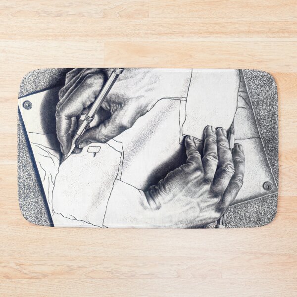Item preview, Escher - drawing hands designed and sold by funnypixels.