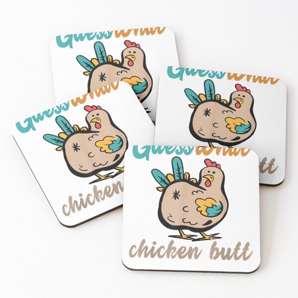 Item preview, GUESS WHAT_ CHICKEN BUTT! Funny  designed and sold by guyebeder.
