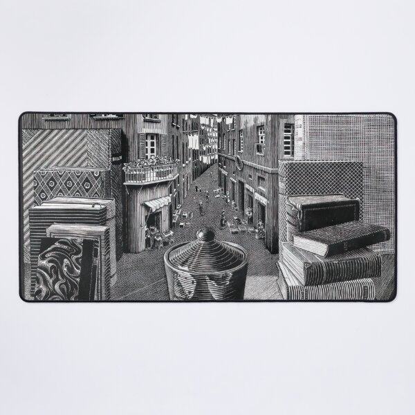Aperçu de l'œuvre Escher - Nature morte et rue créée et vendue par funnypixels.