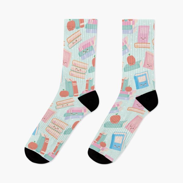 Item preview, Cute Books Seamless Pattern Turquoise designed and sold by MadeByBeata.