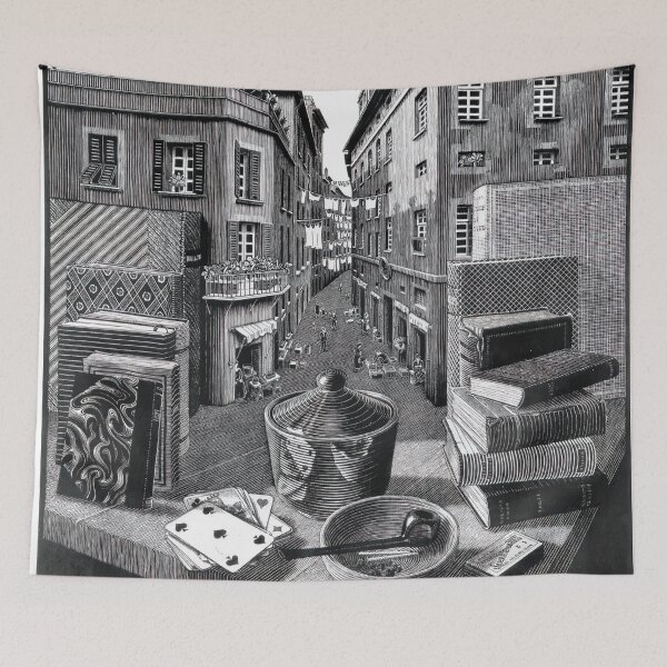 Item preview, Escher - Still Life and Street designed and sold by funnypixels.