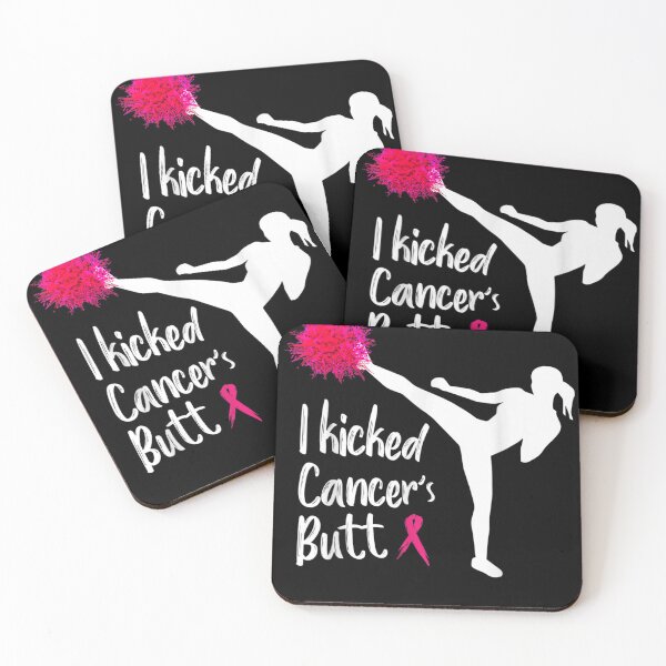 Item preview, I kicked Cancer's Butt Funny Cancer For Women  designed and sold by dillinka.