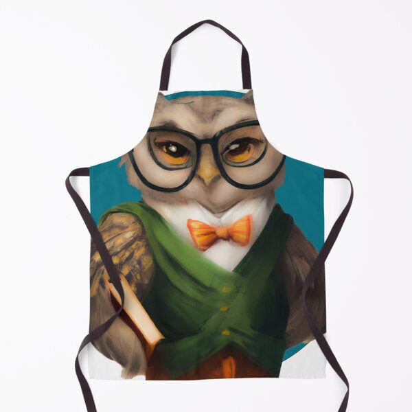 Item preview, Owl dressed as a librarian designed and sold by kispixart.