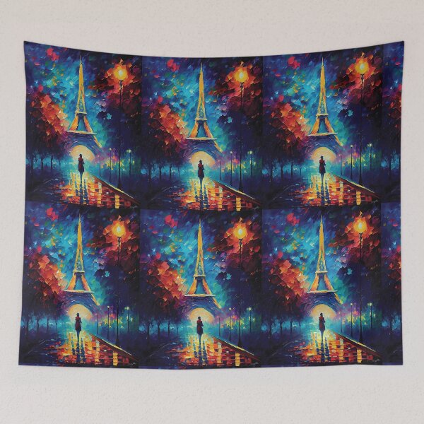 Item preview, Van Gogh Paris Eiffel Tower Starry Night  designed and sold by Ishtiaqart.