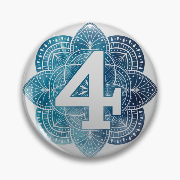 Item preview, Number 4 Mandala Monogram designed and sold by BuBuchi.