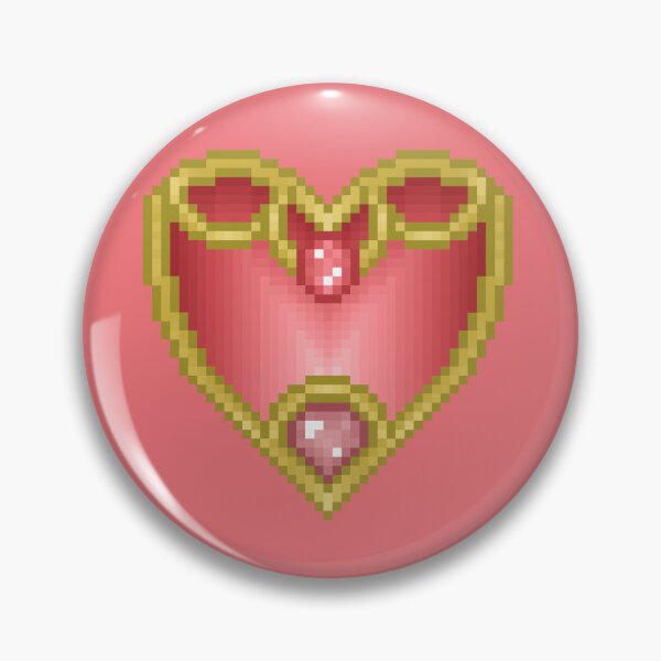 Item preview, pixel heart shield designed and sold by autumnalmanac.