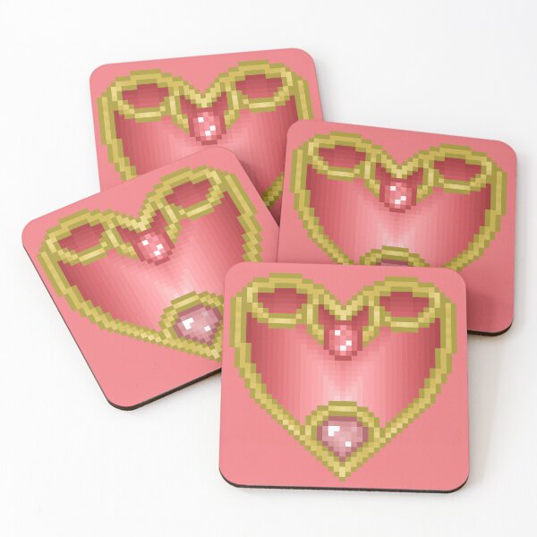Item preview, pixel heart shield designed and sold by autumnalmanac.