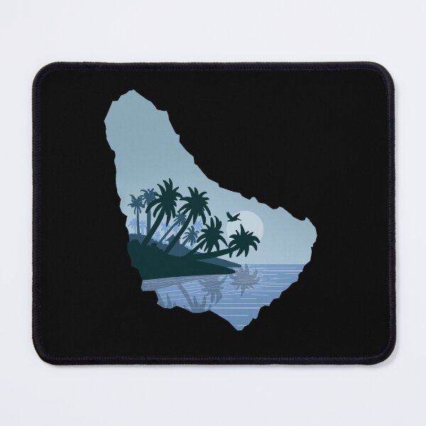 Item preview, Barbados map and landscape designed and sold by landscapeworlds.