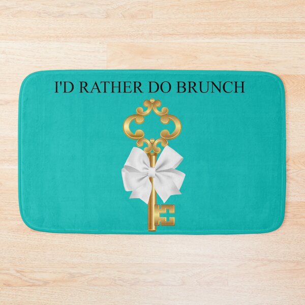 Item preview, I'd Rather Do Brunch - Gold Key White Bow & Box designed and sold by gtgbrown.