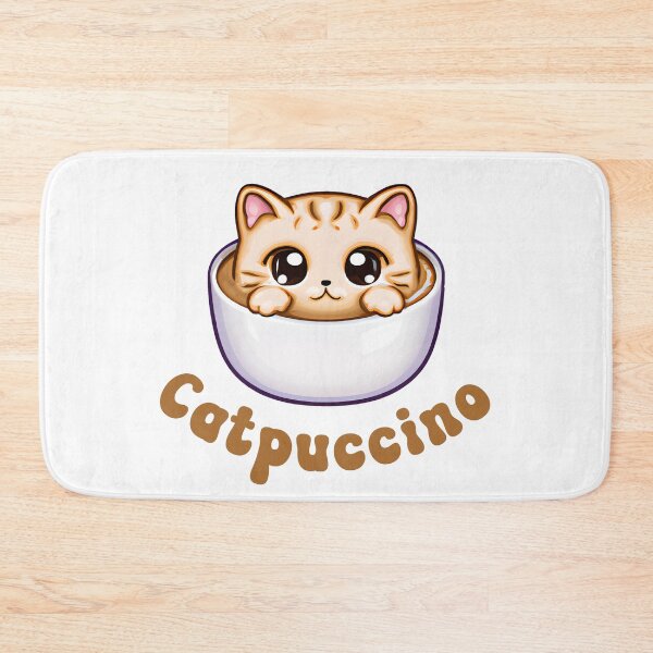 Item preview, CATPUCCINO - cute funny coffee cat designed and sold by KatisDesign.