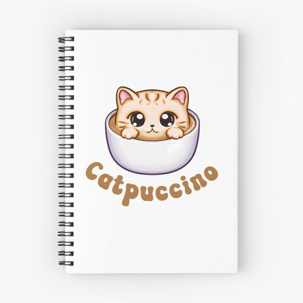 Item preview, CATPUCCINO - cute funny coffee cat designed and sold by KatisDesign.