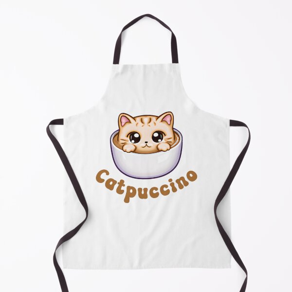 Item preview, CATPUCCINO - cute funny coffee cat designed and sold by KatisDesign.