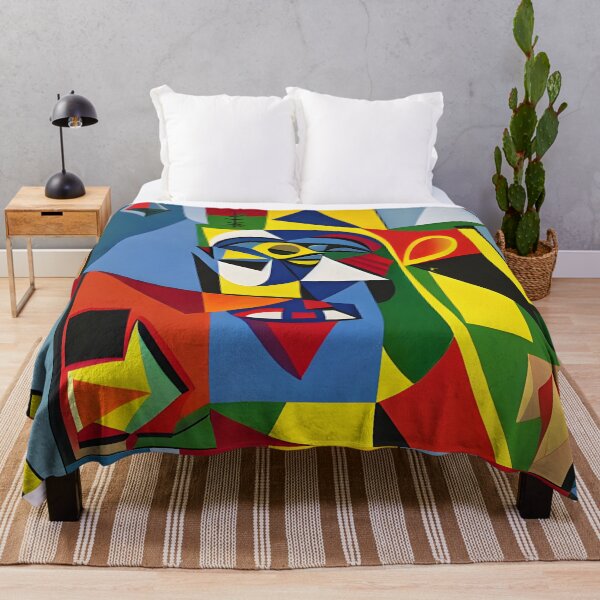Item preview, Colorful Cubist Artwork, Geometric Shapes, Minimaslit Design, Special designed and sold by syncscollective.