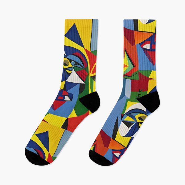 Item preview, Colorful Cubist Artwork, Geometric Shapes, Minimaslit Design, Special designed and sold by syncscollective.