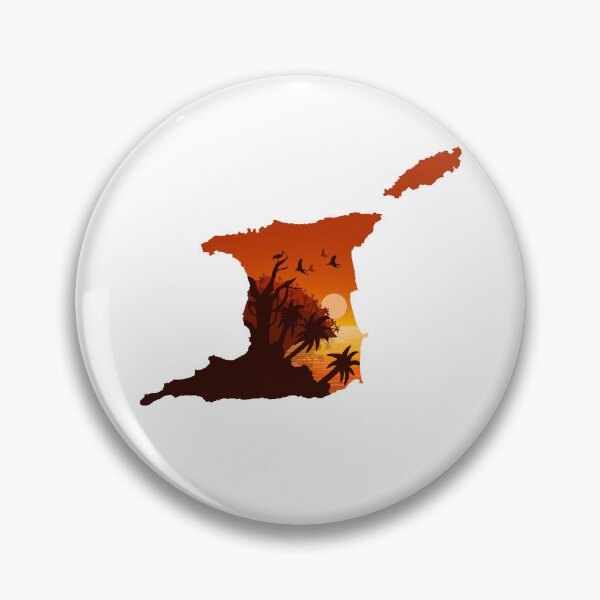 Item preview, Trinidad and Tobago map and landscape designed and sold by landscapeworlds.