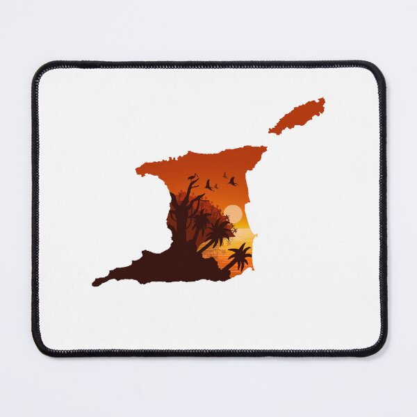 Item preview, Trinidad and Tobago map and landscape designed and sold by landscapeworlds.