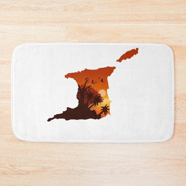 Item preview, Trinidad and Tobago map and landscape designed and sold by landscapeworlds.