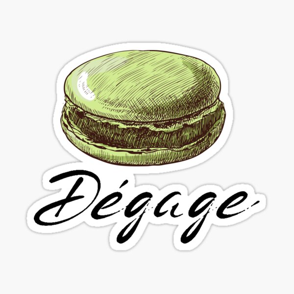 Macaron dégage ! Sticker