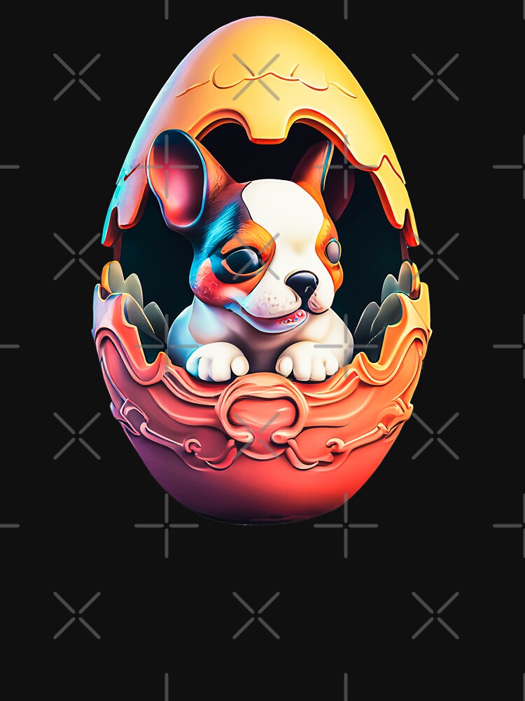 Thumbnail 7 of 7, Classic T-Shirt, Dog in the Egg designed and sold by POST-VANITAS.