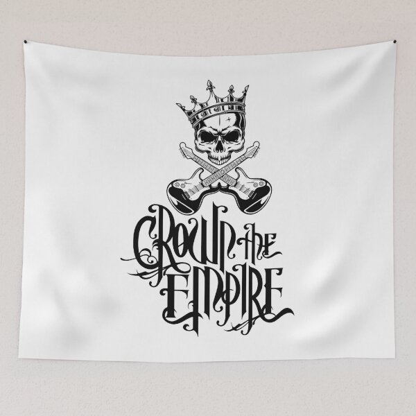 Item preview, The Fallout Crown Skull Metalcore Gift Fan designed and sold by Haritchell.