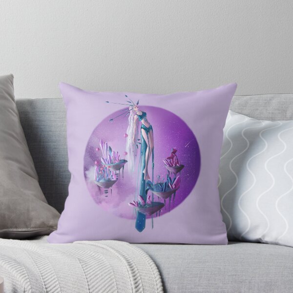 Aperçu de l'œuvre Magicienne et nuit étoilée violette créée et vendue par Nola-Art.