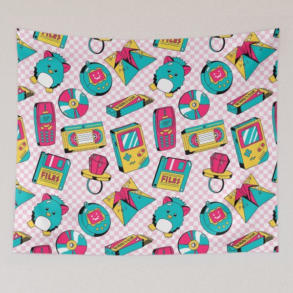 Item preview, 80s and 90s Nostalgia Retro Products Pink designed and sold by MadeByBeata.