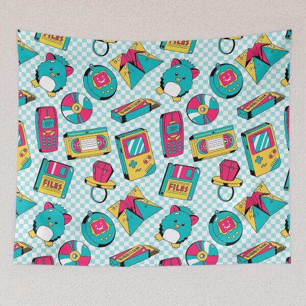 Item preview, 80s and 90s Nostalgia Retro Products Turquoise designed and sold by MadeByBeata.