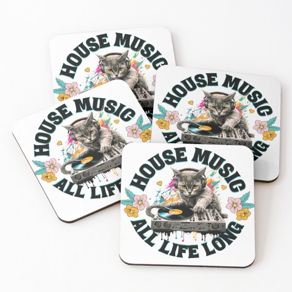 Item preview, HOUSE MUSIC - All 9 Lives Long  designed and sold by Discothreadz.