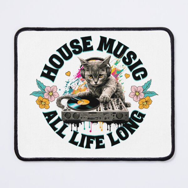 Item preview, HOUSE MUSIC - All 9 Lives Long  designed and sold by Discothreadz.