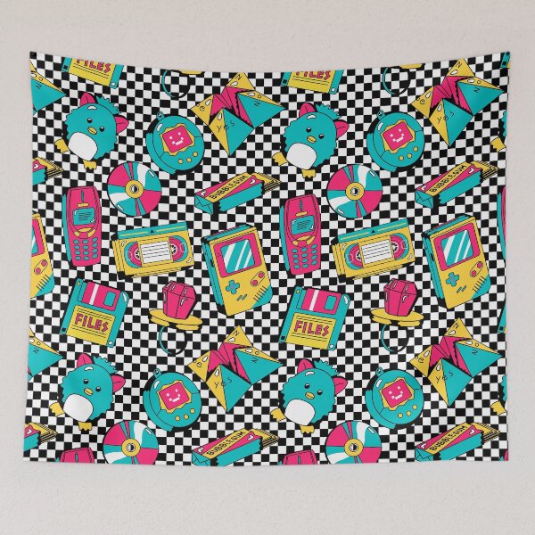 Item preview, 80s and 90s Nostalgia Retro Products Seamless Pattern designed and sold by MadeByBeata.
