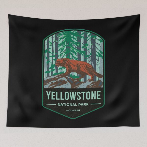 Item preview, Yellowstone National Park Wolverine designed and sold by JordanHolmes.