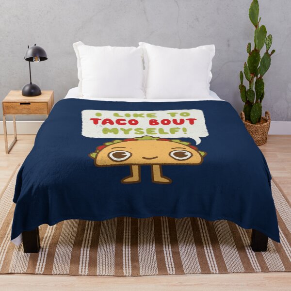 Item preview, I like Taco Bout Myself - Kawaii Mexican Food - funny taco Joke designed and sold by WeirdPunderful.