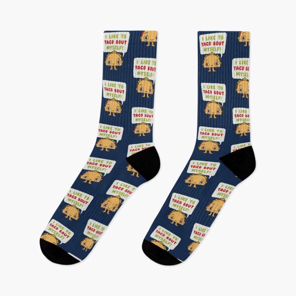 Item preview, I like Taco Bout Myself  - Kawaii Mexican Food - funny taco Joke designed and sold by WeirdPunderful.