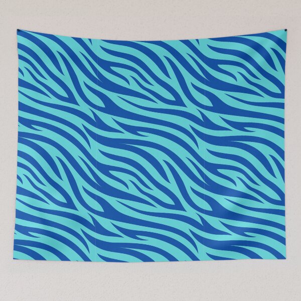 Item preview, Blue Cyan Tiger Skin Pattern designed and sold by Patternawy.