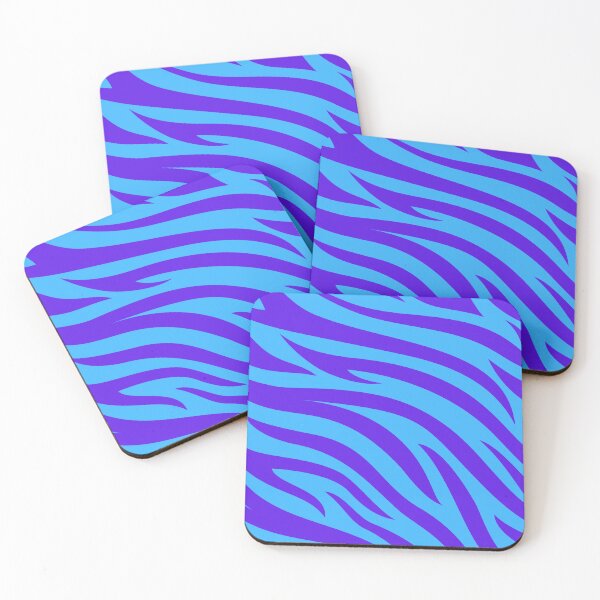 Item preview, Cyan Purple Tiger Skin Pattern designed and sold by Patternawy.