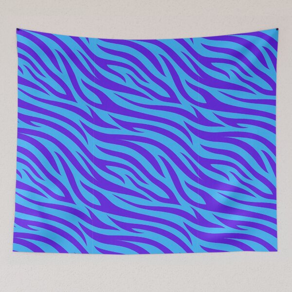 Item preview, Cyan Purple Tiger Skin Pattern designed and sold by Patternawy.