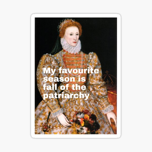 Item preview, My favourite season is fall of the patriarchy (Portrait 8) designed and sold by Mothership Files.