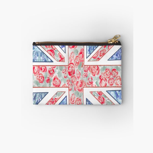 Item preview, Botanical British Flag - a Union Jack of Roses & Bluebells Fit for a King designed and sold by NinaModray.