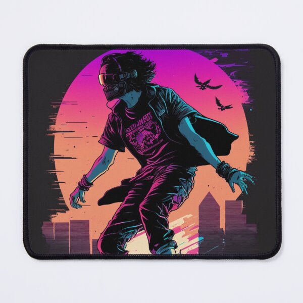 Item preview, Synthwave cyberpunk Skater designed and sold by RESToRAPTOR.