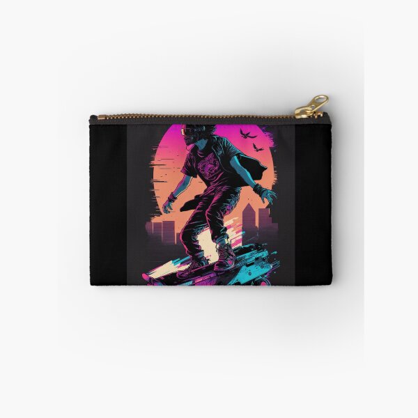 Item preview, Synthwave cyberpunk Skater designed and sold by RESToRAPTOR.