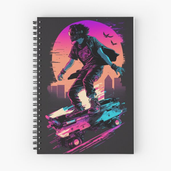 Item preview, Synthwave cyberpunk Skater designed and sold by RESToRAPTOR.