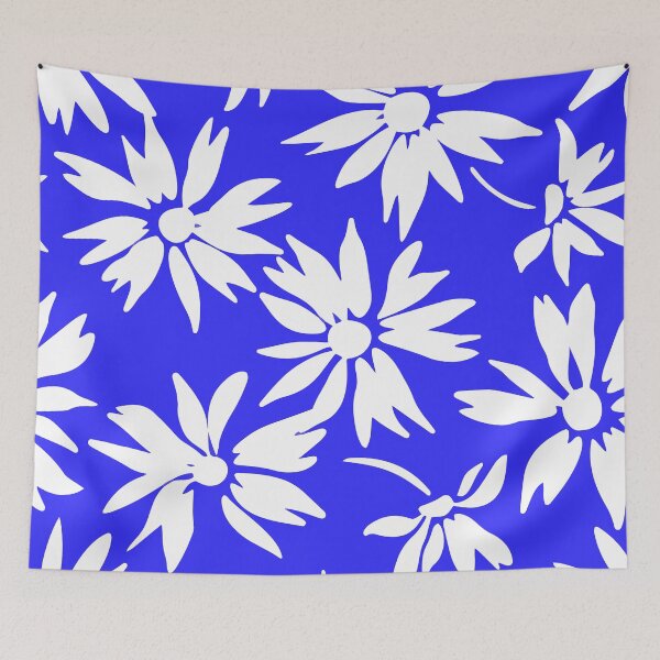 Item preview, Floral vector seamless pattern blue vector illustration designed and sold by Mahe-Art.