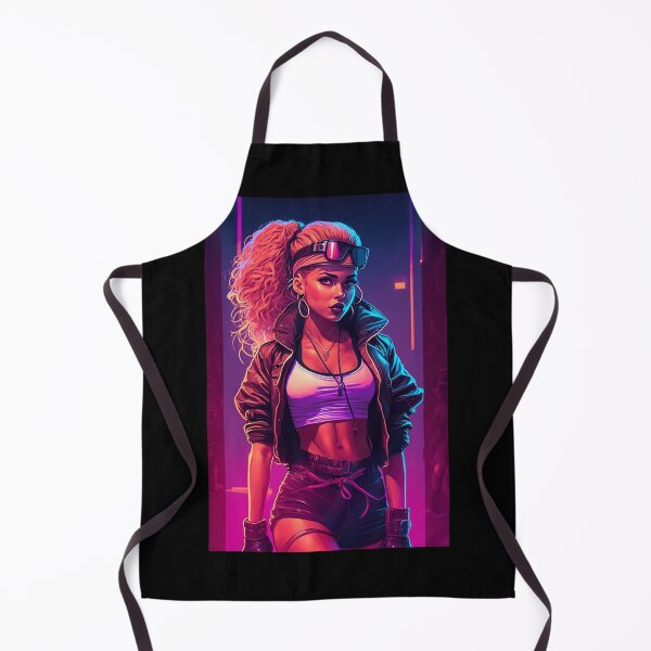 Item preview, Synthwave cyberpunk Street Dancer Girl designed and sold by RESToRAPTOR.