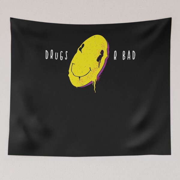 Item preview, Drugs are bad - smiley designed and sold by ChrisFeil.