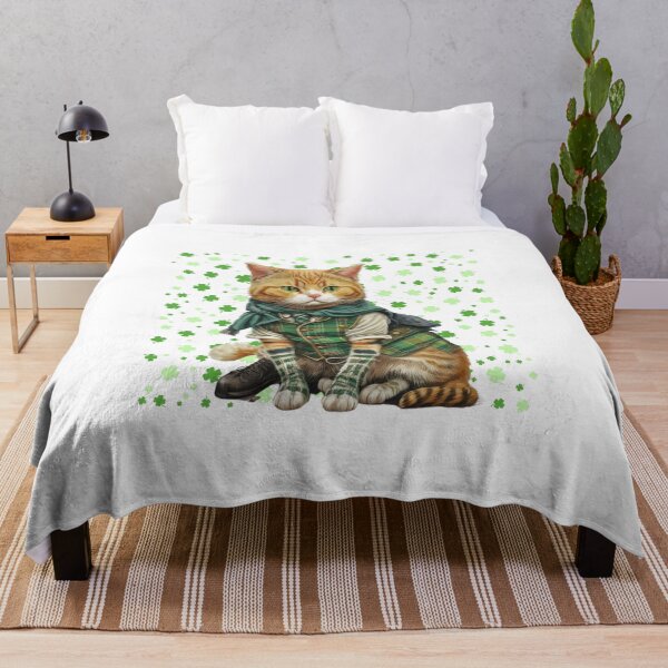 Item preview, St Patricks Day Cat Leprechaun Funny Lucky Green Proud Irish designed and sold by Modern Outlet ⭐⭐⭐⭐⭐.